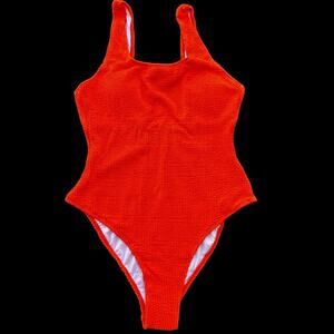Angerela Orange One Piece Bathing Suit New M